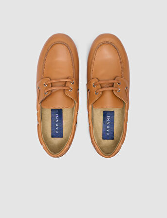 %100 Hakiki Deri Taba Kadın Loafer