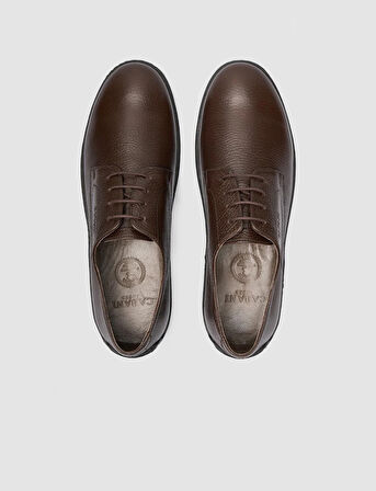 %100 Hakiki Deri Kahverengi Erkek Günlük Ayakkabı