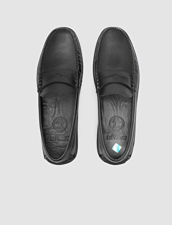 %100 Hakiki Deri Siyah Erkek Günlük Ayakkabı