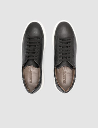 %100 Hakiki Deri Siyah Erkek Sneaker