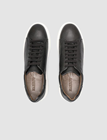 Cabani %100 Hakiki Deri Siyah Erkek Sneaker