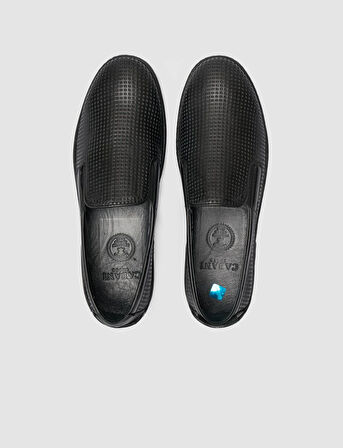 %100 Hakiki Deri Siyah Erkek Loafer