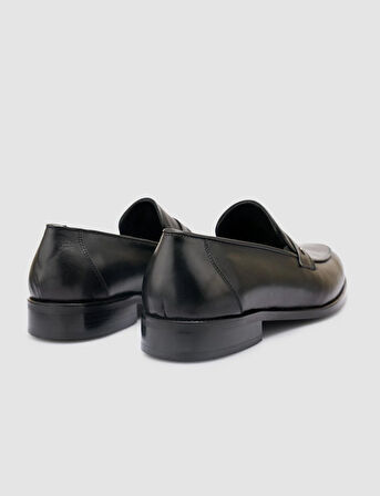 %100 Hakiki Deri Siyah Erkek Klasik Ayakkabı