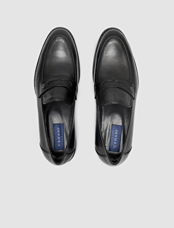 %100 Hakiki Deri Siyah Erkek Klasik Ayakkabı