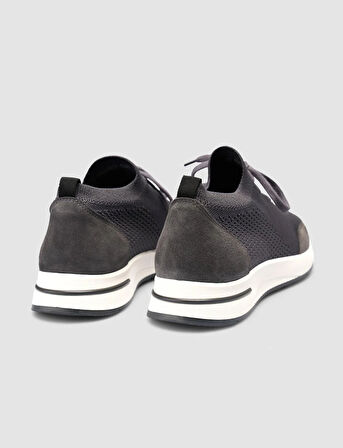 Triko Gri Bağcıklı Erkek Spor Ayakkabı