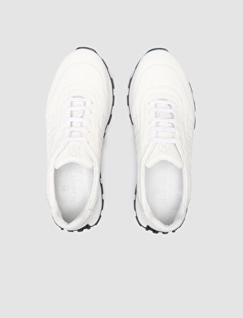 Cabani %100 Hakiki Deri Beyaz Kadın Sneaker