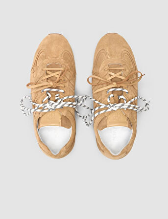 %100 Hakiki Deri Taba Kadın Sneaker