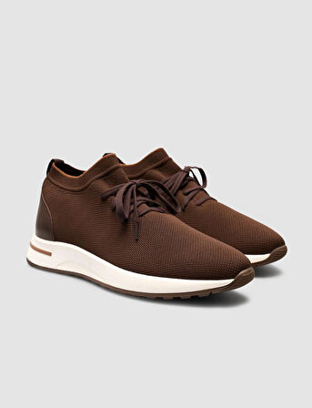 	Cabani Milano Triko Kahverengi Bağcıklı Erkek Spor Ayakkabı