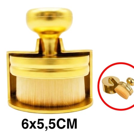 ARAÇ İÇ PETEK TEMİZLEME VE LASTİK PARLATMA FIRÇASI KUTULU YUVARLAK GOLD