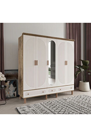 SOHO 5 KAPAKLI AYTAŞI GARDIROP TAMAMI MDF