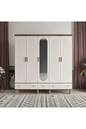 SOHO 5 KAPAKLI AYTAŞI GARDIROP TAMAMI MDF