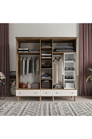 SOHO 5 KAPAKLI AYTAŞI GARDIROP TAMAMI MDF