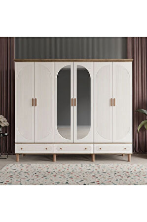 SOHO 6 KAPAKLI AYTAŞI GARDIROP TAMAMI MDF