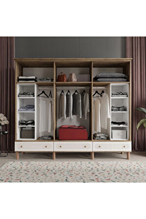SOHO 6 KAPAKLI AYTAŞI GARDIROP TAMAMI MDF