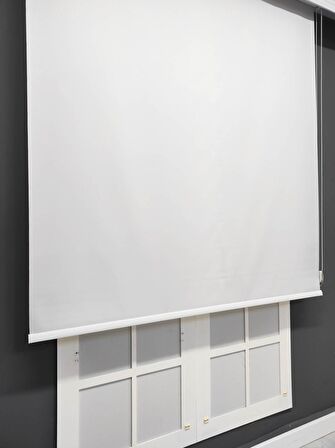 Beyaz Güneşlik Stor Perde A Kalite Beyaz-220 x 200
