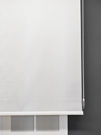 Beyaz Güneşlik Stor Perde A Kalite Beyaz-220 x 200