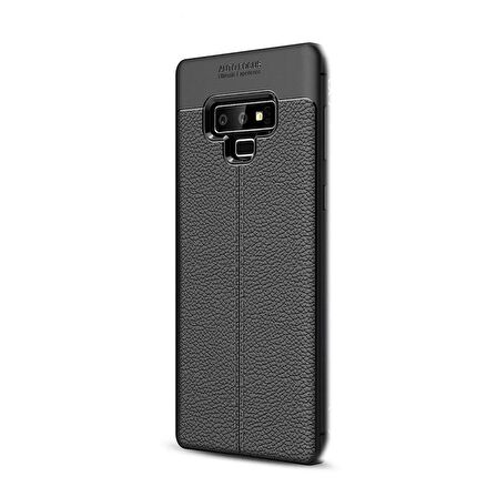 Gpack Samsung Galaxy Note 9 Kılıf Niss Deri Görünüm Silikon3D Cam