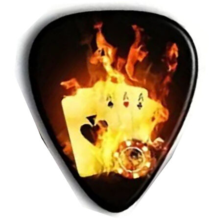 717S5 Gitar Penası 1 Adet Fire Card (0.96mm)