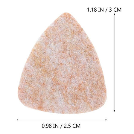 DG01-3RD Keçe Ukulele Penası Kırmızı (3 Adet) 3mm. Keçe Gitar Penası