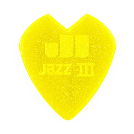Jim Dunlop 47RKH3NYS Jazz III Pena 3 Adet Kirk Hammett Yellow Glitter