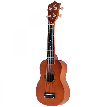 Angel AUK21-BR Kahverengi Soprano Ukulele Kılıflı
