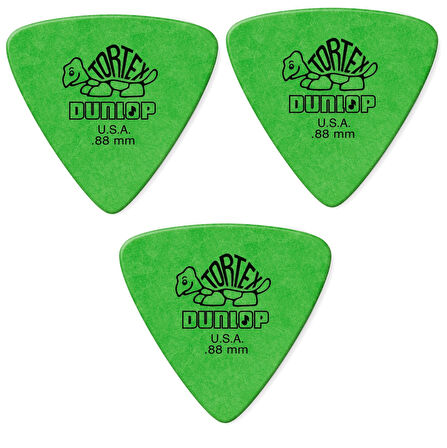 Jim Dunlop 431P.88 Tortex 3 Adet Üçgen Gitar Pena (0.88 mm) triangle