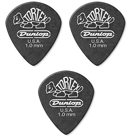 Jim Dunlop 482R1.0 Gitar Penası 3 Adet Tortex Pb Jazz III Pena (0.88 mm)
