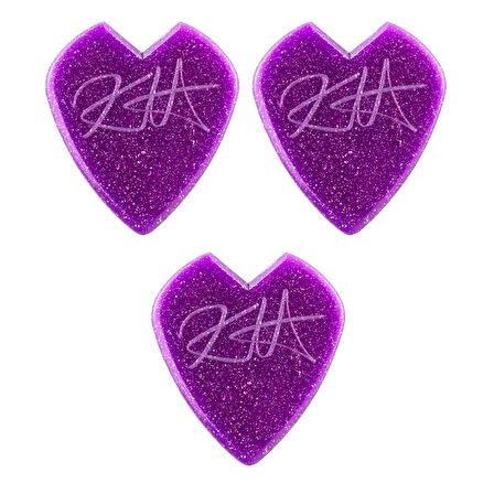 Jim Dunlop 47RKH3NPS Jazz III Purple Sparkl Pena 3 Adet Kirk Hammett Signature 