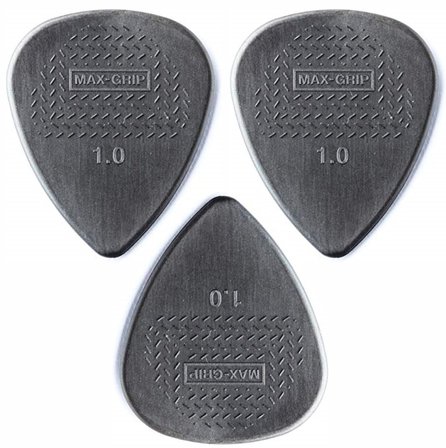 Jim Dunlop 449R100 Gitar Penası (1 mm.) Max-Grip Nylon (3 Adet)  