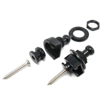 LMGD1 Gitar Askı Kilidi Strap lock (1 Çift Siyah)