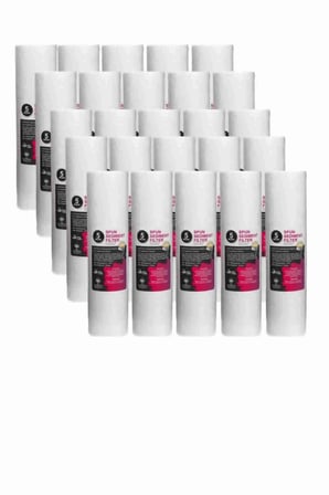 Açık Kasa Su Arıtma Cihazı 10 Inç 5 Mikron Sediment Spun Filtre (25 Adet)