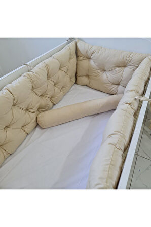 70 x 130 - Bebek Beşik Kenar Koruma Takımı - 40 cm Yükseklik, Yıkanabilir