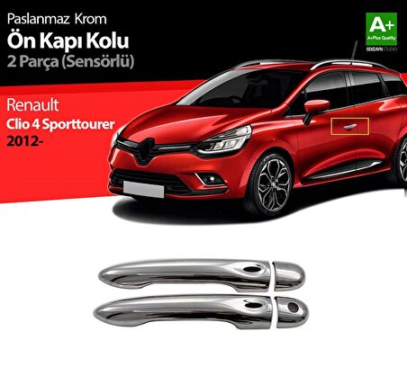 S-Dizayn Renault Clio 4 Sporttourer Krom Kapı Kolu 2 Kapı Sensörlü 2012-2019