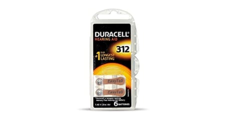 Duracell 312 İşitme Cihaz Kulak Pili 6 Parça Kutu