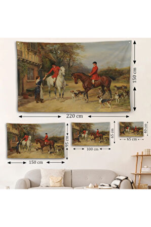 Heywood Hardy'un İngiliz Köyü Duvar Örtüsü-7017