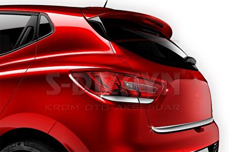 S-Dizayn Renault Clio 4 HB Krom Stop Alt Çıtası 4 Prç 2012 Üzeri