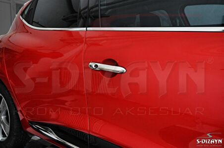 S-Dizayn Renault Clio 4 HB Krom Kapı Kolu 4 Kapı 2012 Üzeri