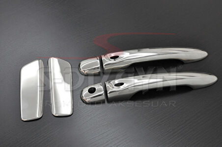 S-Dizayn Renault Clio 4 HB Krom Kapı Kolu 4 Kapı 2012 Üzeri Sensörlü