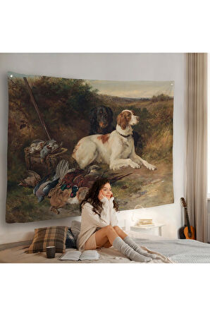 Av Köpekleri Duvar Örtüsü-7019