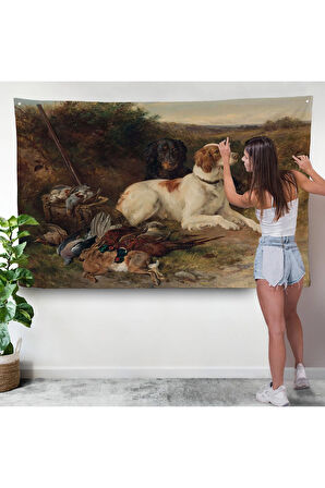 Av Köpekleri Duvar Örtüsü-7019