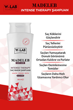 W Lab Madeleb Intense Therapy Keratin Şampuan 300 ML 