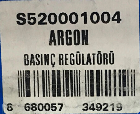 Magmaweld Argon Basınç Regülatörü G5/8'' Alttan Ayarlı