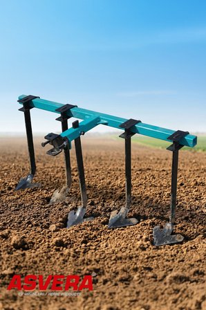Asvera 5'li Kazayağı Çapa Makinesi Aparatı - 100 cm Genişlikte Ayarlanabilir Kültivatör Ve Ot Temizleme