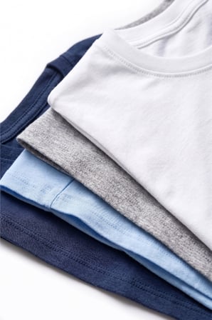 Öts Erkek Çocuk %100 Pamuk T-Shirt Ribana Kapalı Yaka Çok Amaçlı Kullanım (7020)
