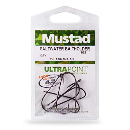 Mustad 92647NP-BN Olta İğnesi Black Nickel-NO:2/0