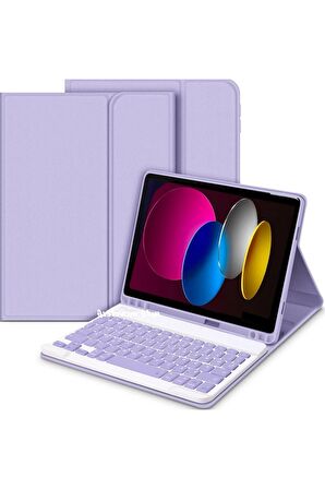 Qpen iPad Pro 2022 12.9 inç  Uyumlu Klavyeli Tablet Kılıf