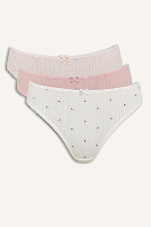 DeFacto 3'lü Slip Külot-Fall in Love E4948AX25SPPN141
