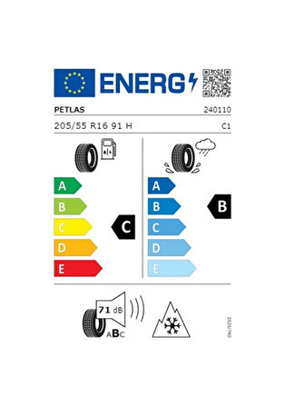 Petlas 205/55R16 91H Snowmaster 2 Kış Lastiği 2025