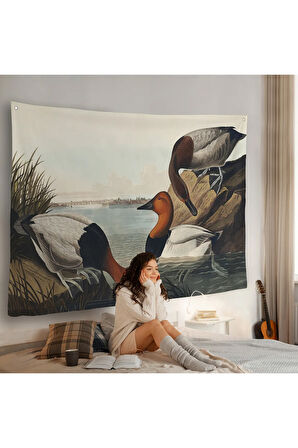 John James Audubon Ördekler Duvar Örtüsü-7030