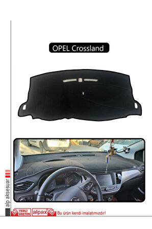 Opel Crossland Torpido Koruma  Halısı -  Siyah Kenar